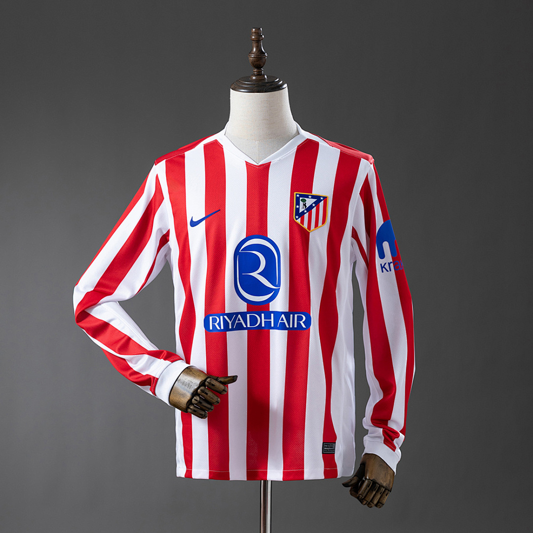 Atletico Madrid 25_26 Home Long-sleeved Jersey S-4XL