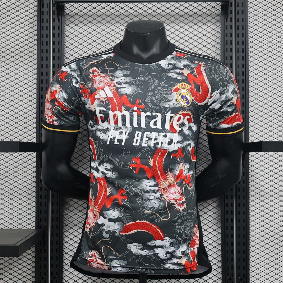 24-25 Real Madrid Red Dragon Special Edtion Kit Player Version Shirt