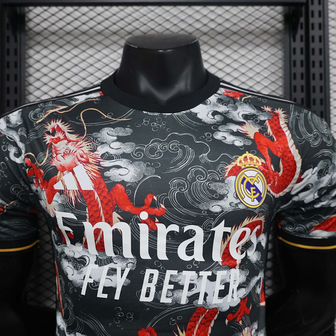 24-25 Real Madrid Red Dragon Special Edtion Kit Player Version Shirt 5