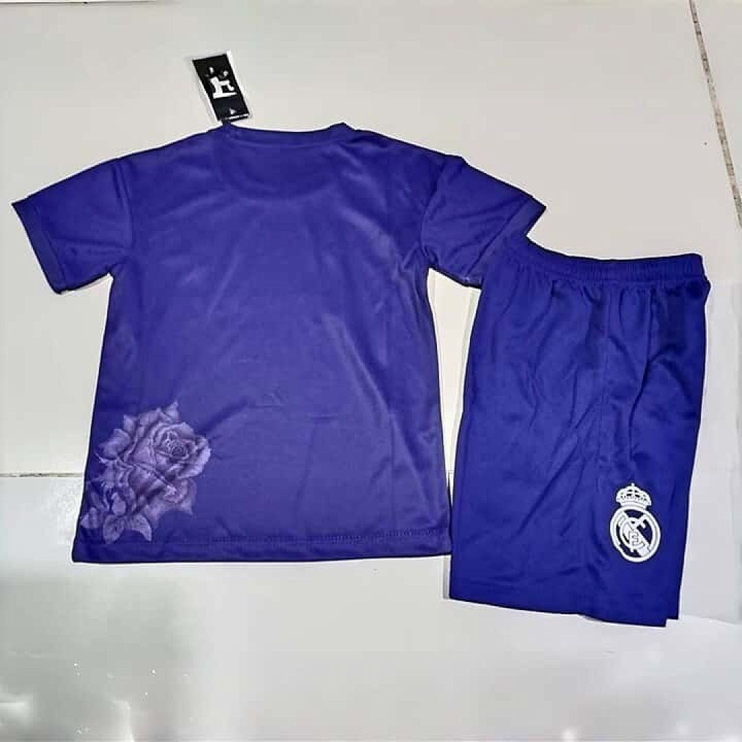 24-25 Real Madrid Y3 Kid Kits Purple Children Sets 2