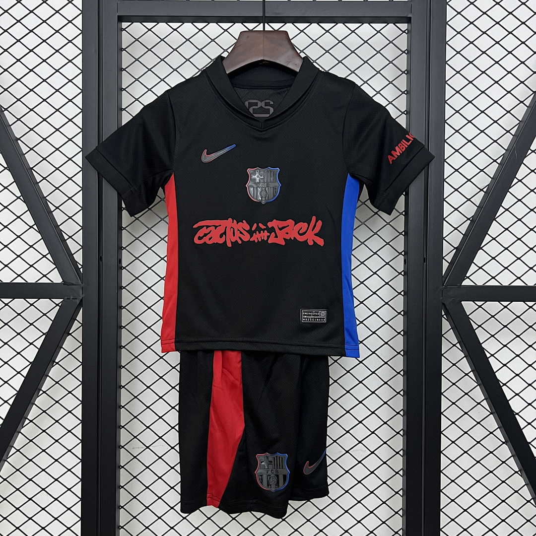 24_25 kids Barcelona away size_ 16-28