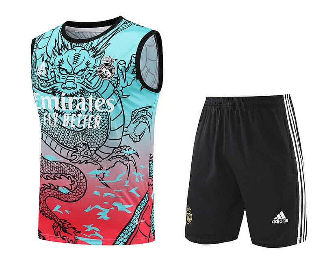 24-25 Real Madrid Dragon Training Vest Kits(Top+Shorts)