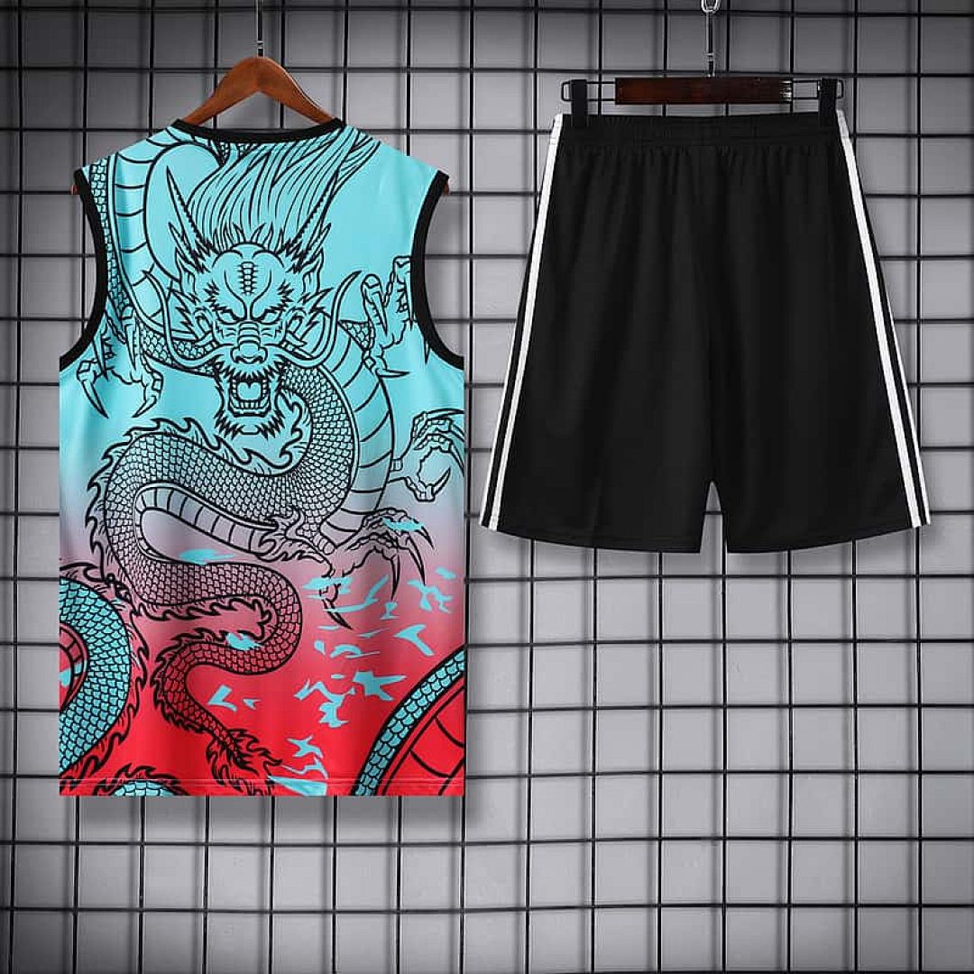 24-25 Real Madrid Dragon Training Vest Kits(Top+Shorts) 2