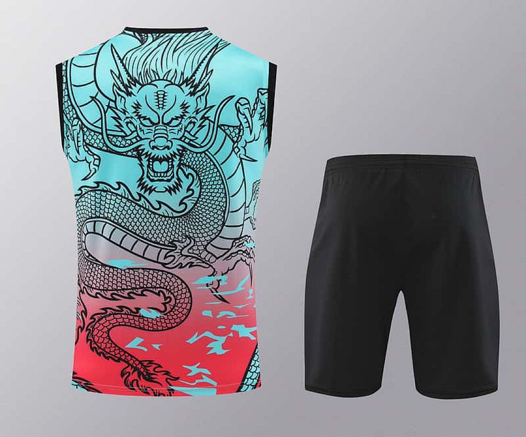 24-25 Real Madrid Dragon Training Vest Kits(Top+Shorts) 3