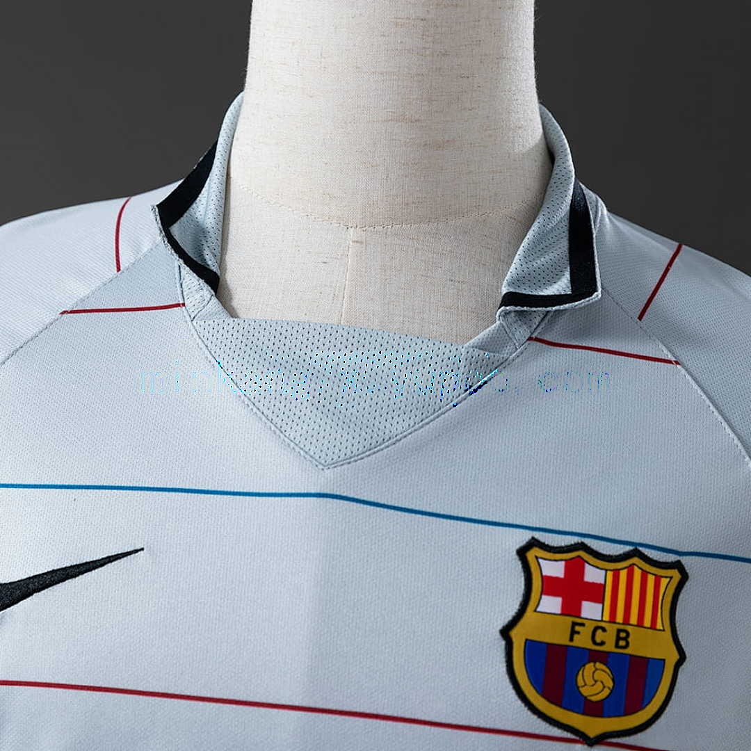 Barcelona 03_04 Away Retro Long Sleeve Jersey S-XXL 5