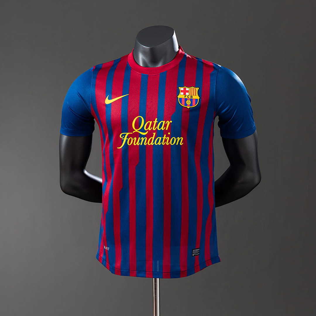 Barcelona 11_12 Home Player Version Retro Jersey S-3XL