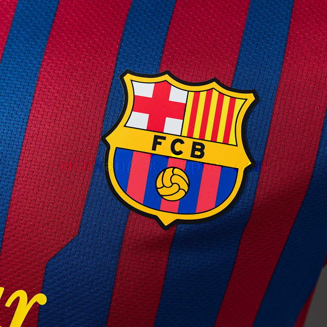 Barcelona 11_12 Home Player Version Retro Jersey S-3XL 5