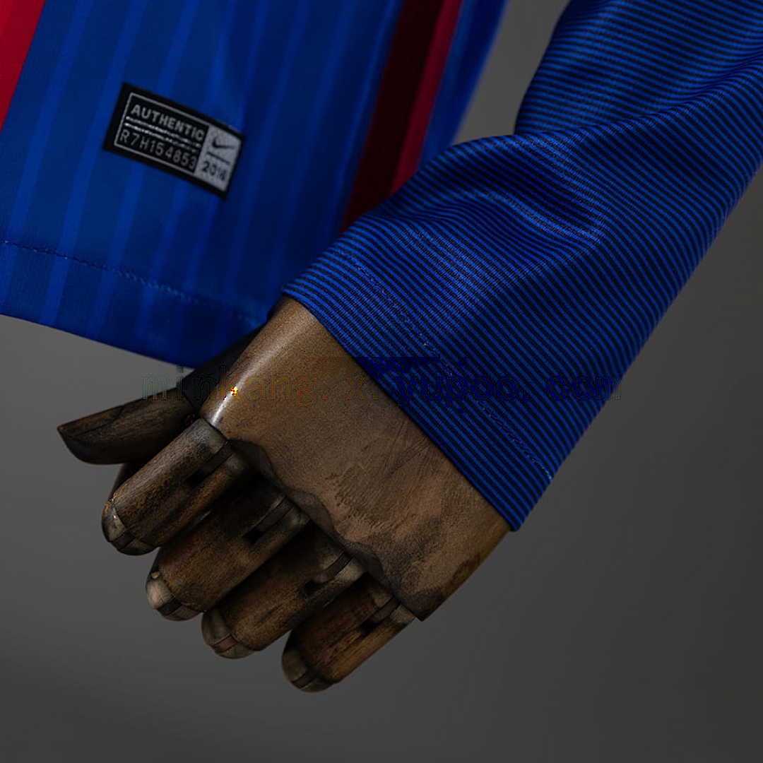 Barcelona 16_17 Home Long Sleeve Retro Jersey S-XXL 3