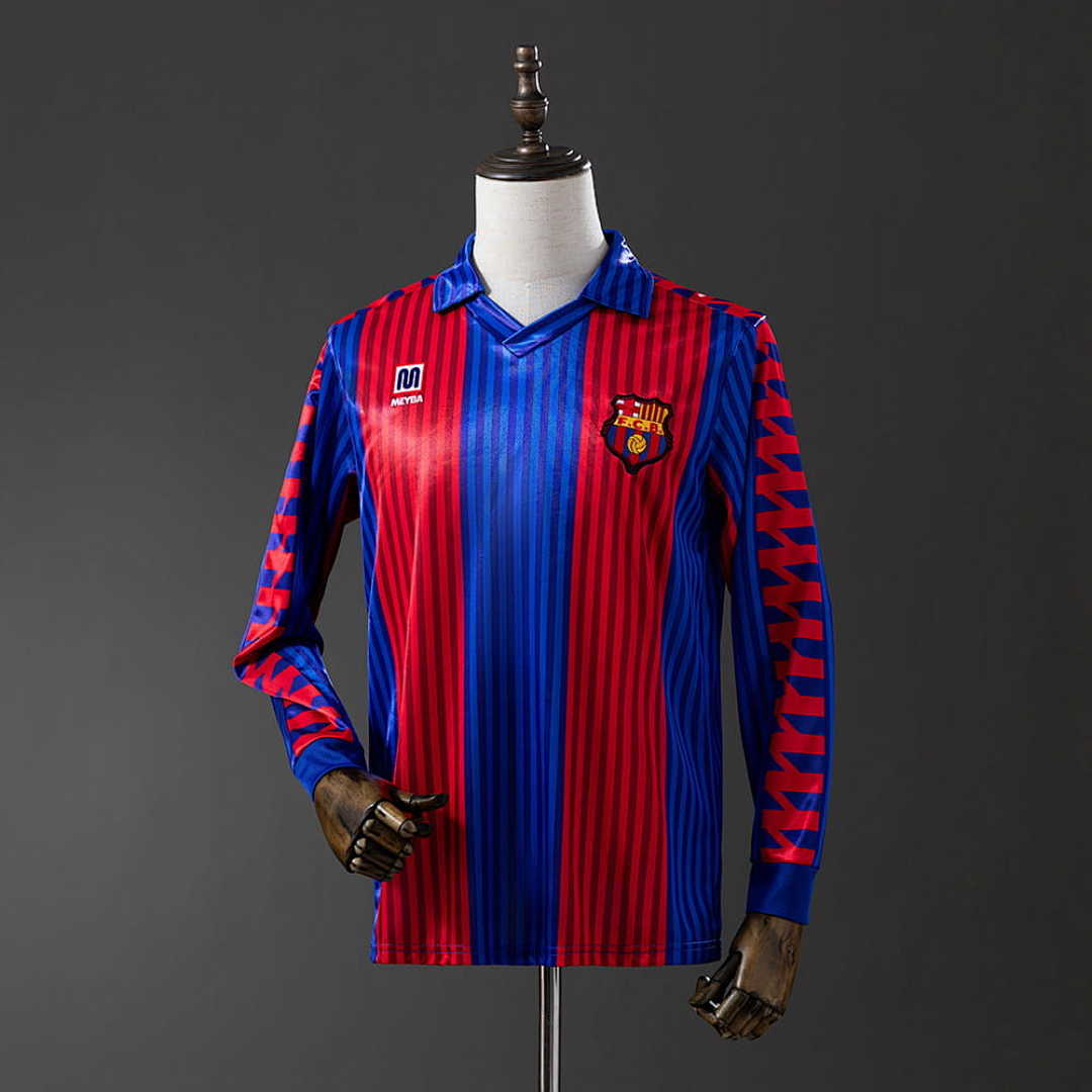 Barcelona 1992 Home Long Sleeve Retro Jersey S-XXL