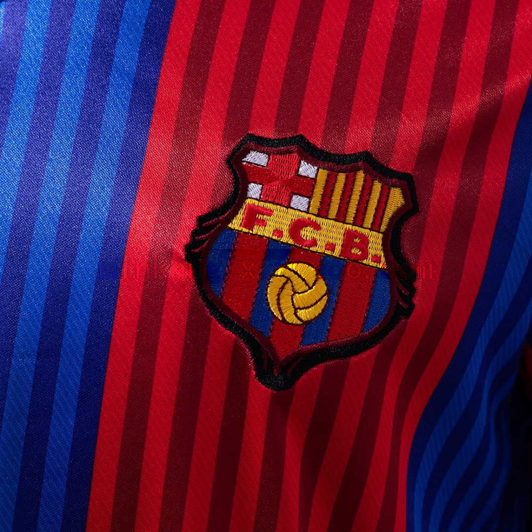 Barcelona 1992 Home Long Sleeve Retro Jersey S-XXL 4