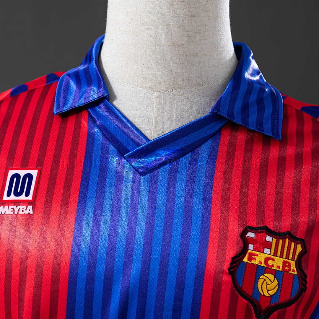 Barcelona 1992 Home Long Sleeve Retro Jersey S-XXL 5