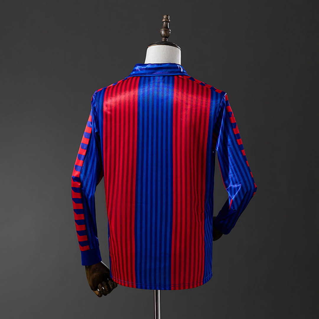 Barcelona 1992 Home Long Sleeve Retro Jersey S-XXL 6