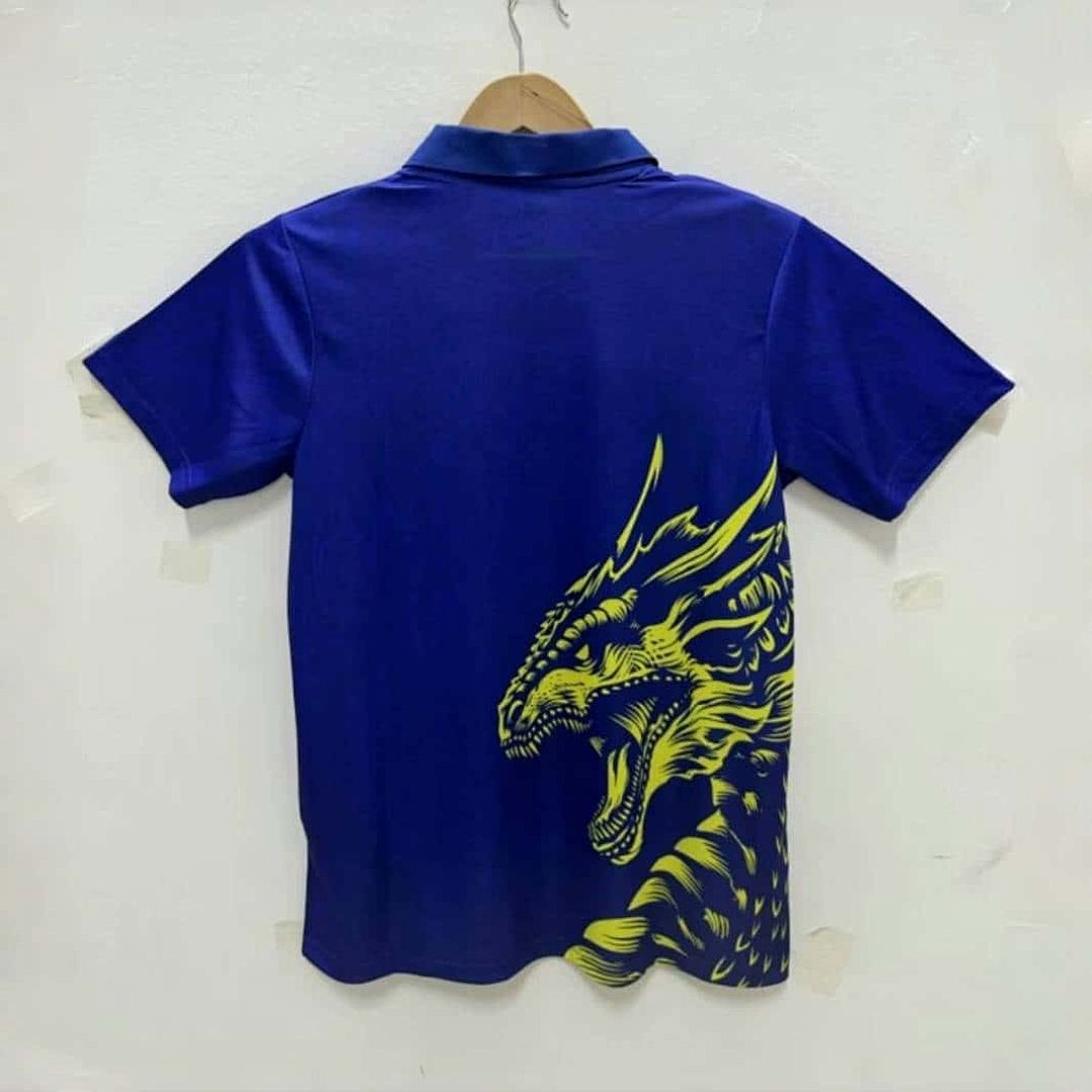 24-25 Real Madrid Blue Dragon Polo Shirt 2