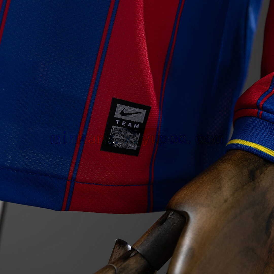 Barcelona 09_10 Home Long Sleeve Retro Jersey S-XXL 2