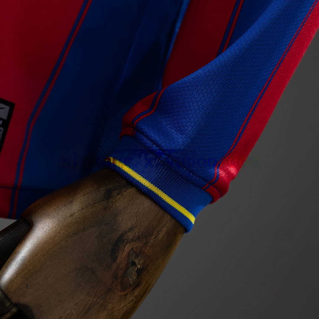 Barcelona 09_10 Home Long Sleeve Retro Jersey S-XXL 3