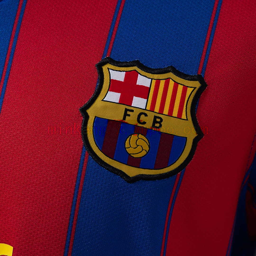 Barcelona 09_10 Home Long Sleeve Retro Jersey S-XXL 5