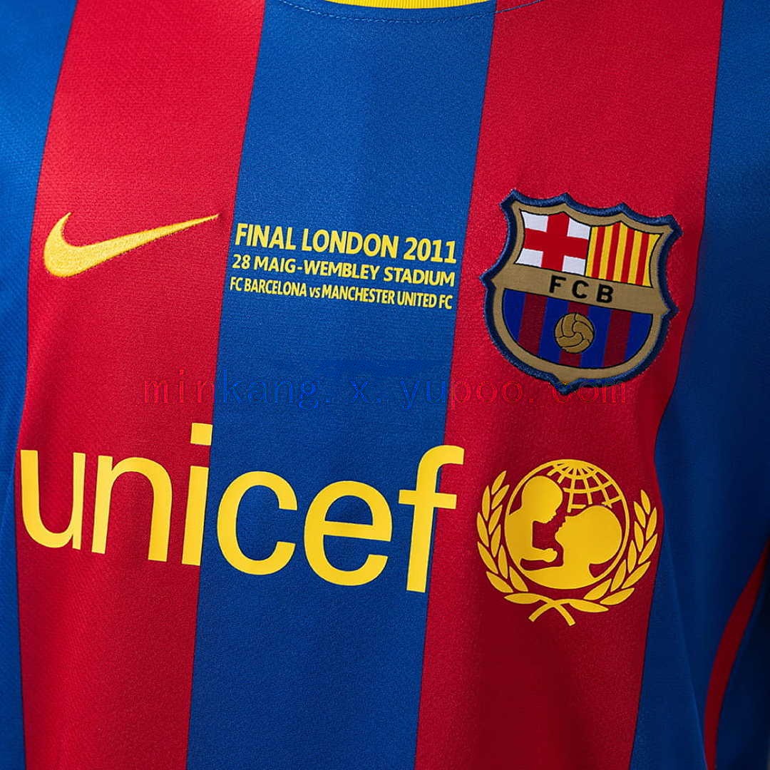 Barcelona 2010_11 Home Retro Jersey S-4XL 5