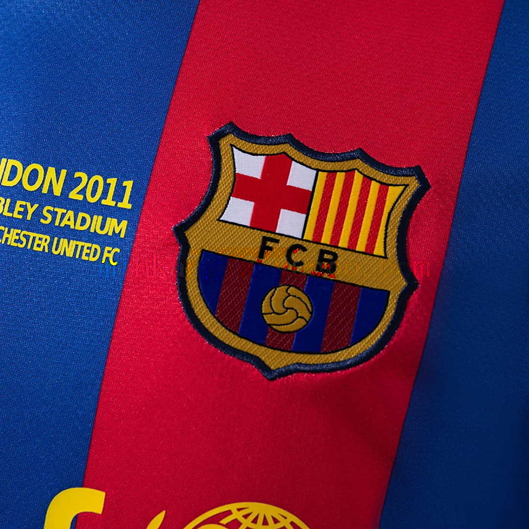 Barcelona 2010_11 Home Champions League Edition Long Sleeve Retro Jersey S-XXL 5