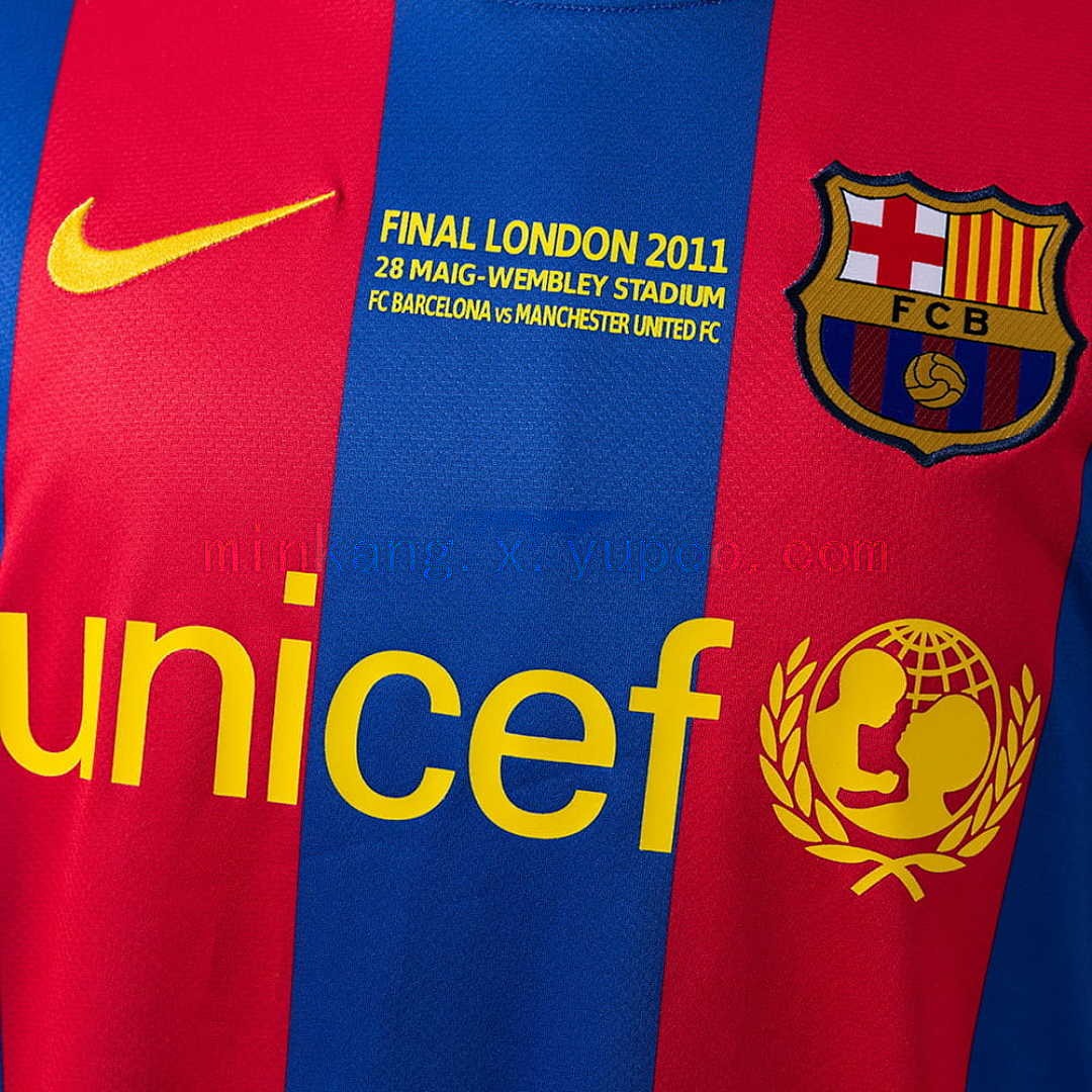 Barcelona 2010_11 Home Champions League Edition Long Sleeve Retro Jersey S-XXL 6