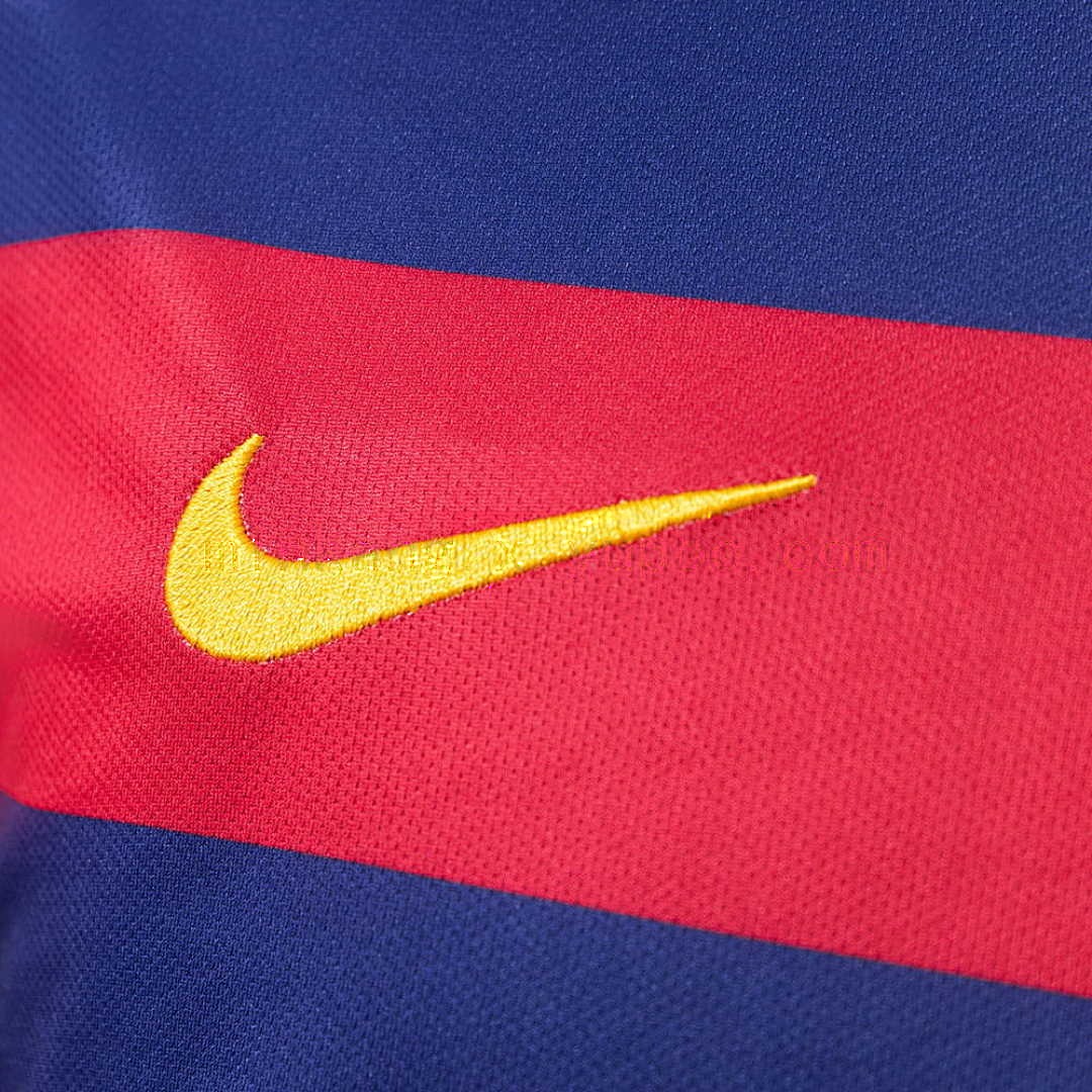 Barcelona 2015_16 Home Long Sleeve Retro Jersey S-XXL 3