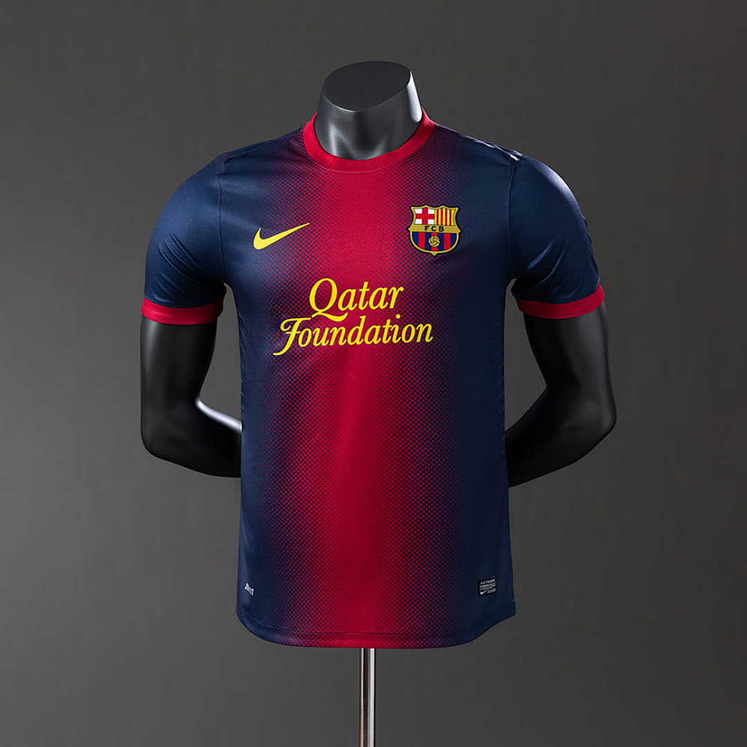 Barcelona 12_13 Home Player Version Retro Jersey S-3XL