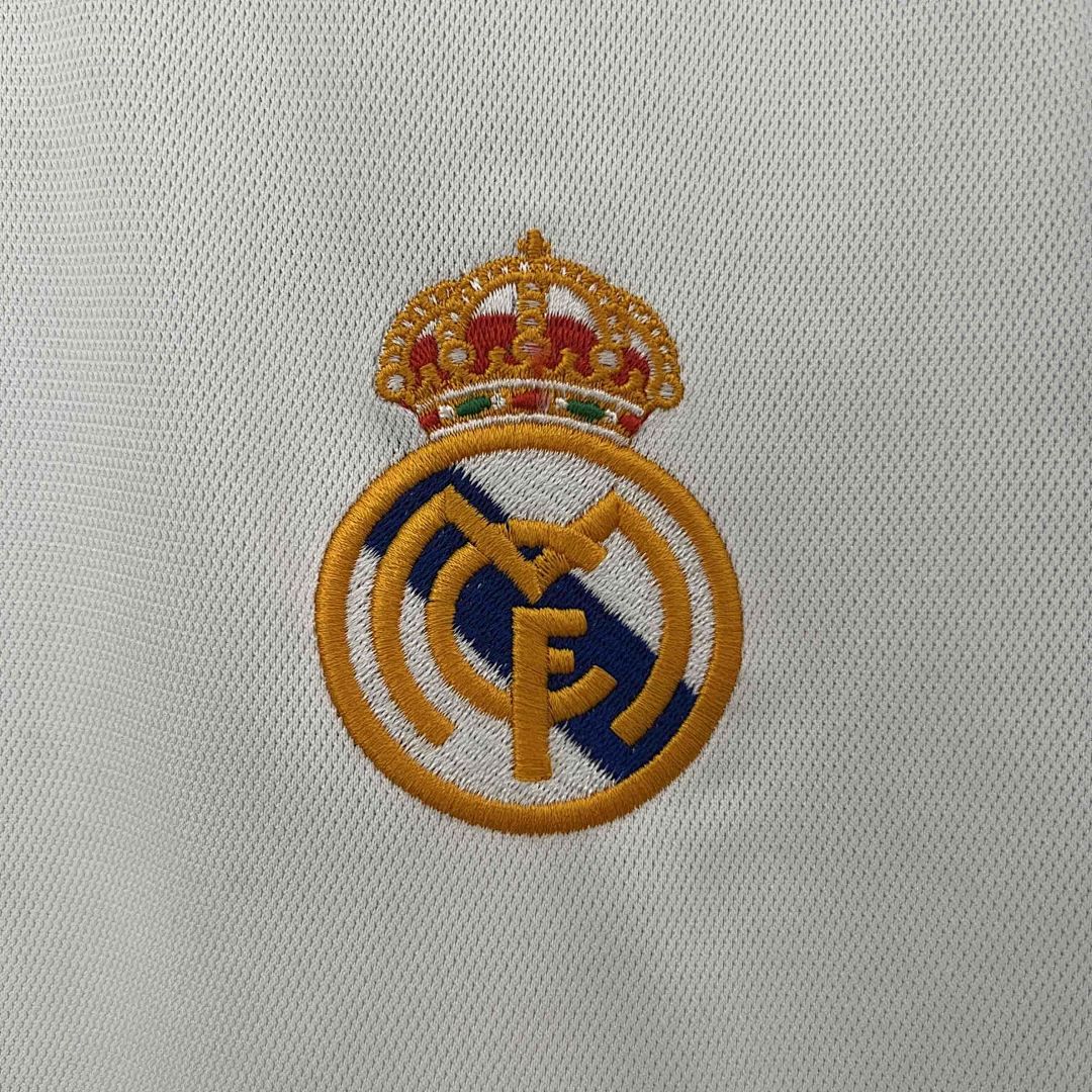 00-01 Real Madrid Home Retro Kit Long Sleeve Vintage Shirt 5