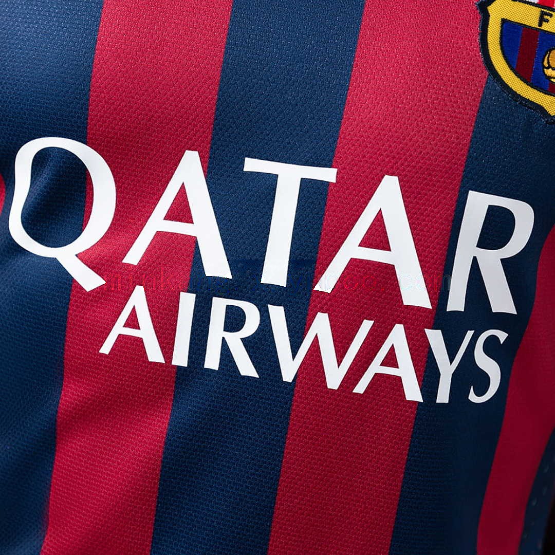 Barcelona 13_14 Home Player Version Retro Jersey S-3XL 6