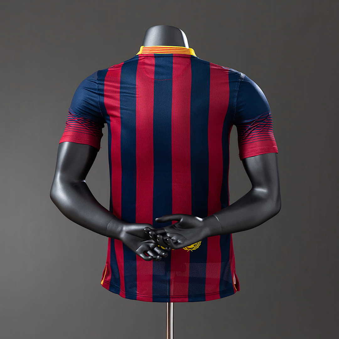Barcelona 13_14 Home Player Version Retro Jersey S-3XL 8