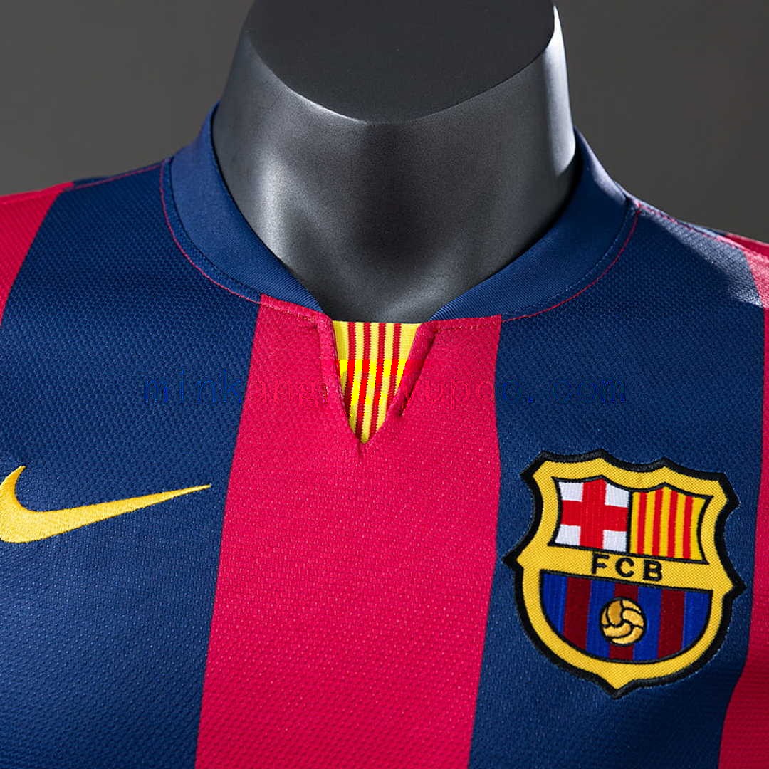 Barcelona 14_15 Home Player Version Retro Jersey S-3XL 7