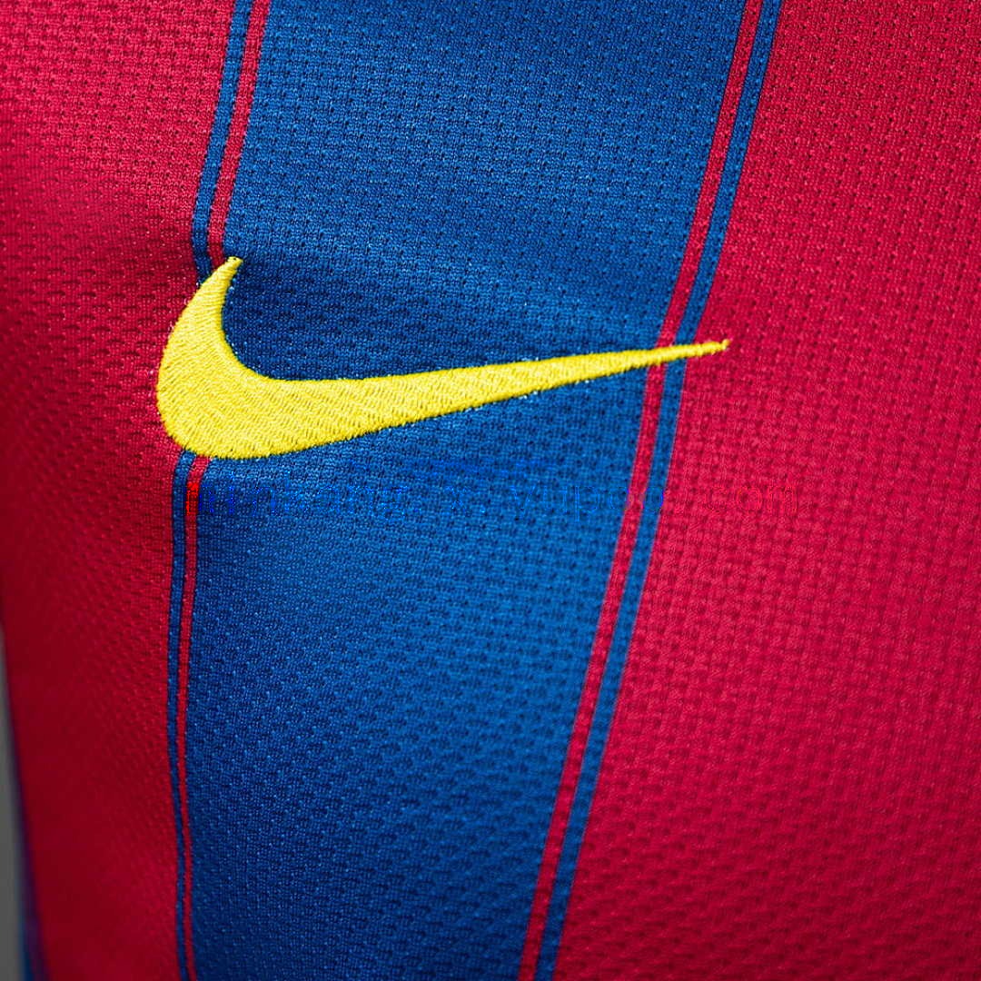 Barcelona 09_10 Home Long Sleeve Player Version Retro Jersey S-3XL 4