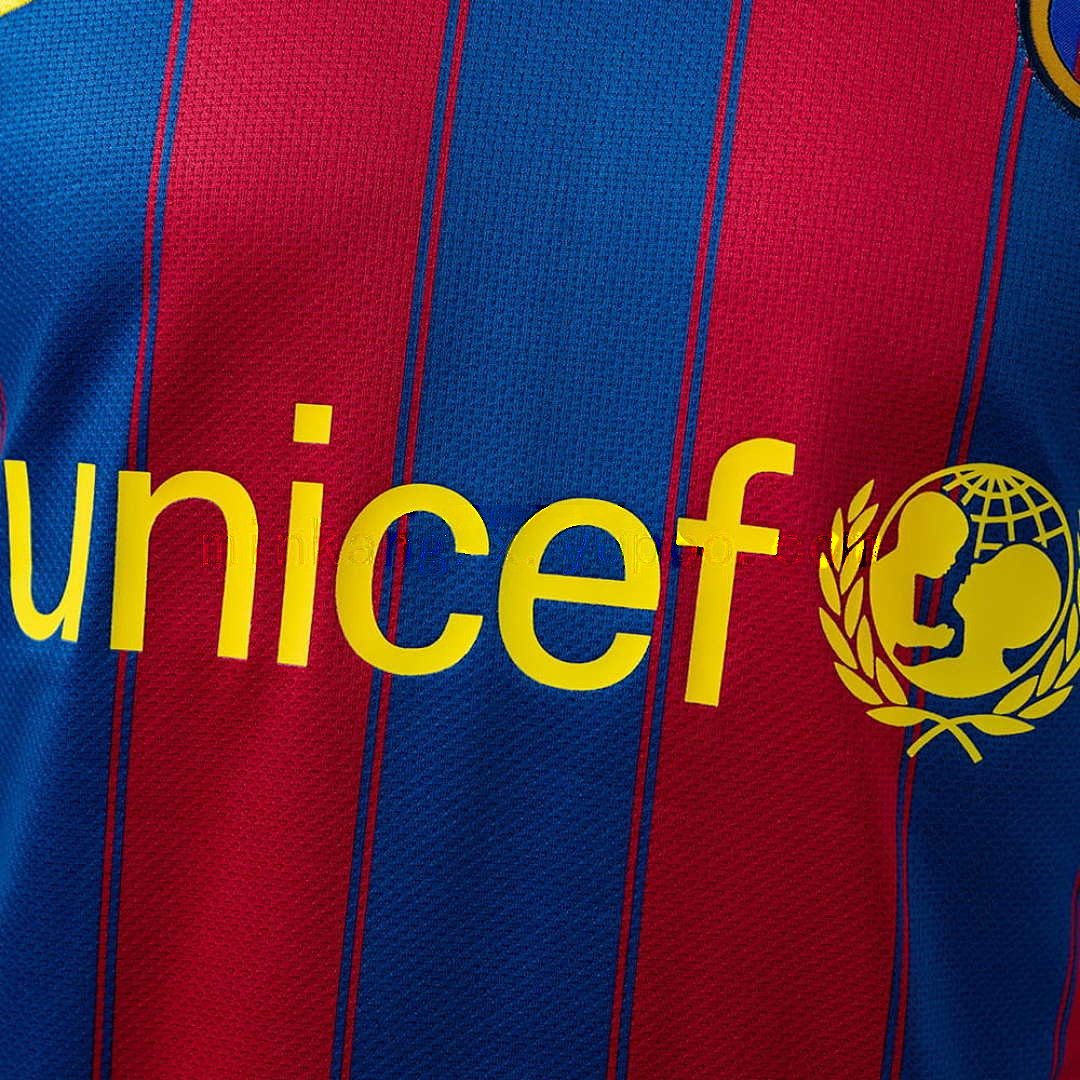 Barcelona 09_10 Home Long Sleeve Player Version Retro Jersey S-3XL 6