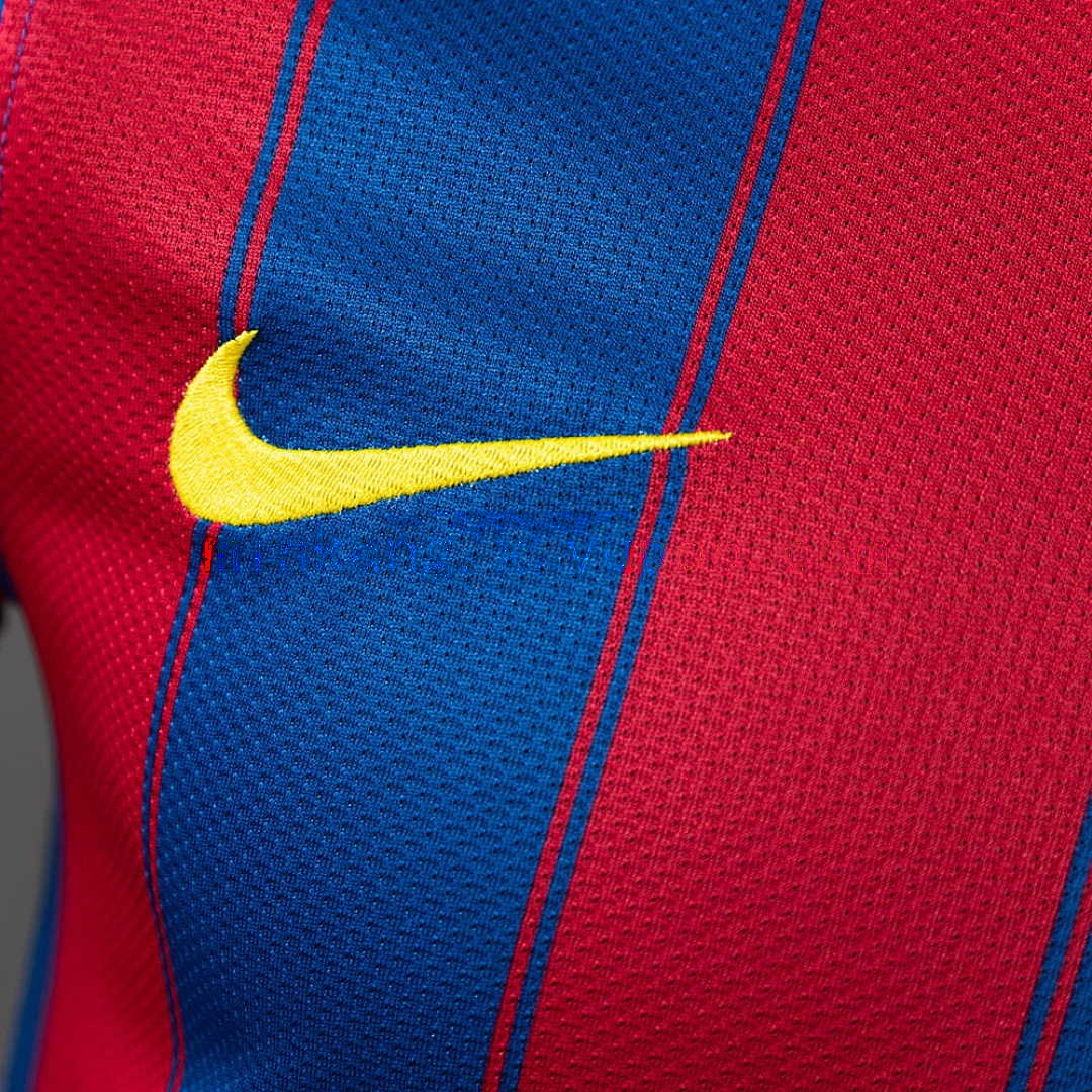 Barcelona 09_10 Home Player Version Retro Jersey S-3XL 4