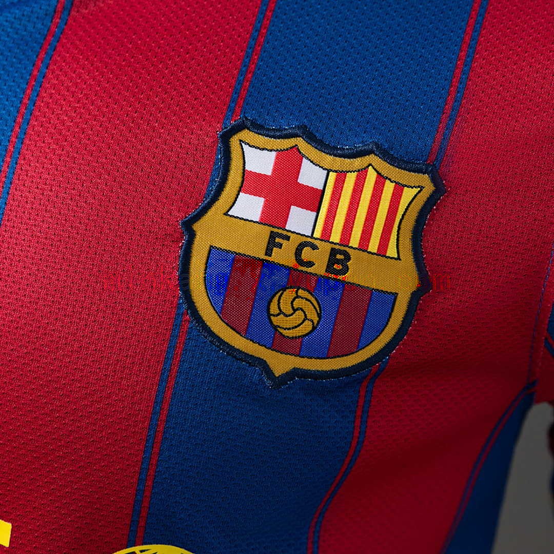 Barcelona 09_10 Home Player Version Retro Jersey S-3XL 5
