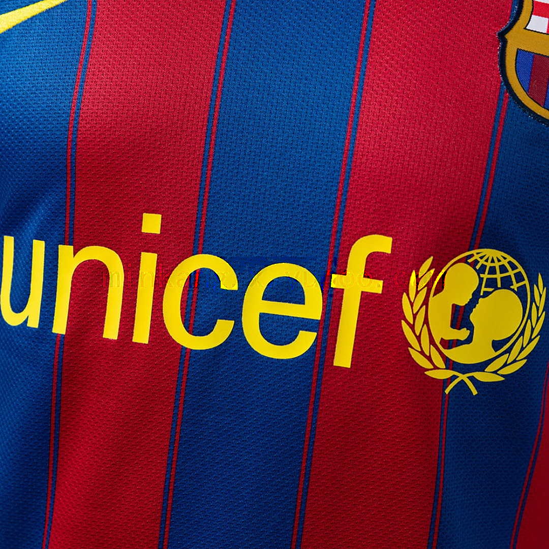 Barcelona 09_10 Home Player Version Retro Jersey S-3XL 6