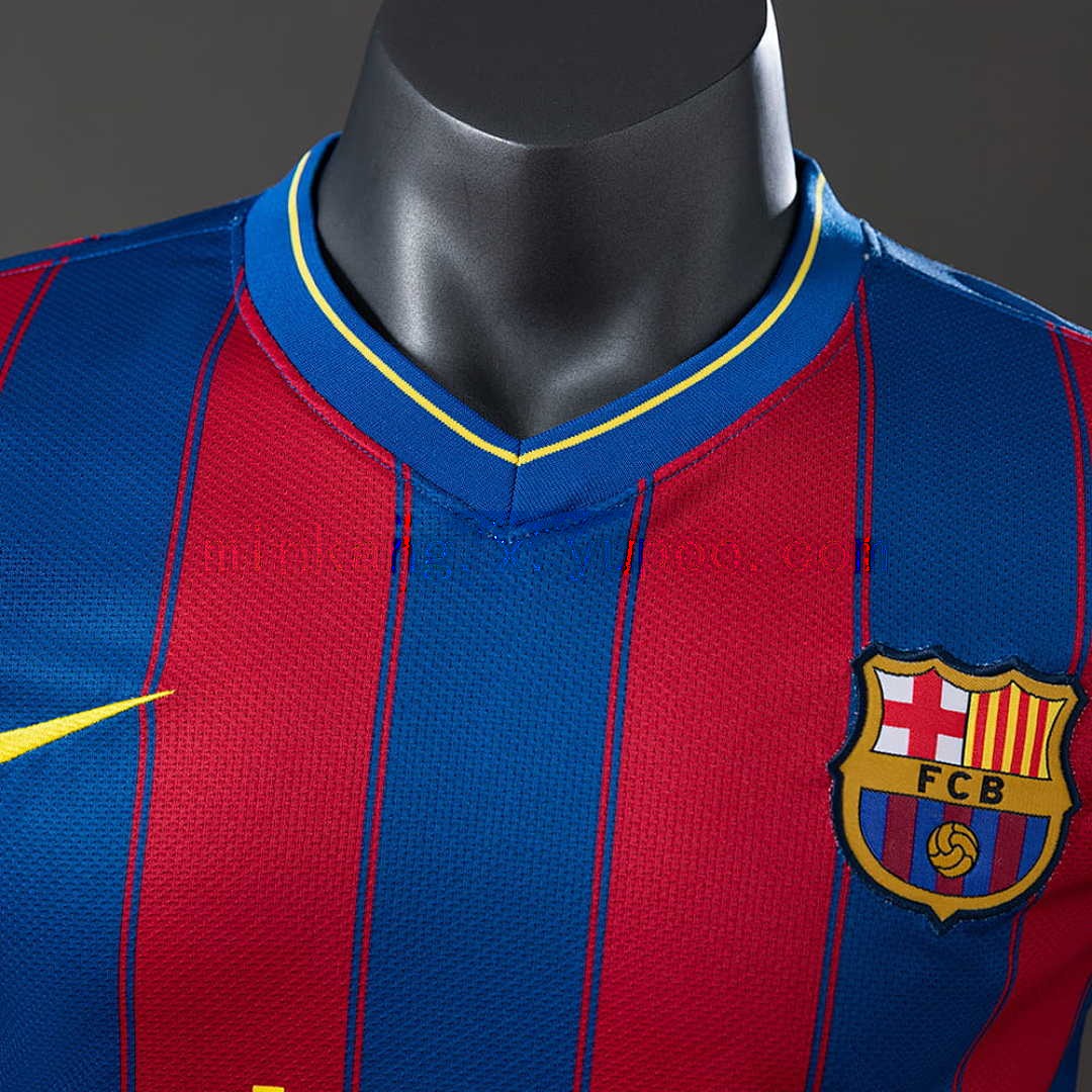 Barcelona 09_10 Home Player Version Retro Jersey S-3XL 7