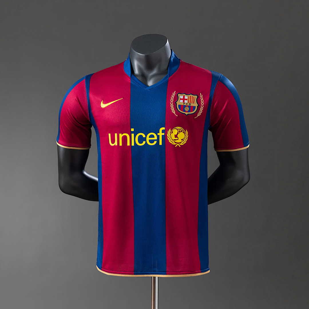 Barcelona 07_08 Player Version Retro Home Jersey S-3XL