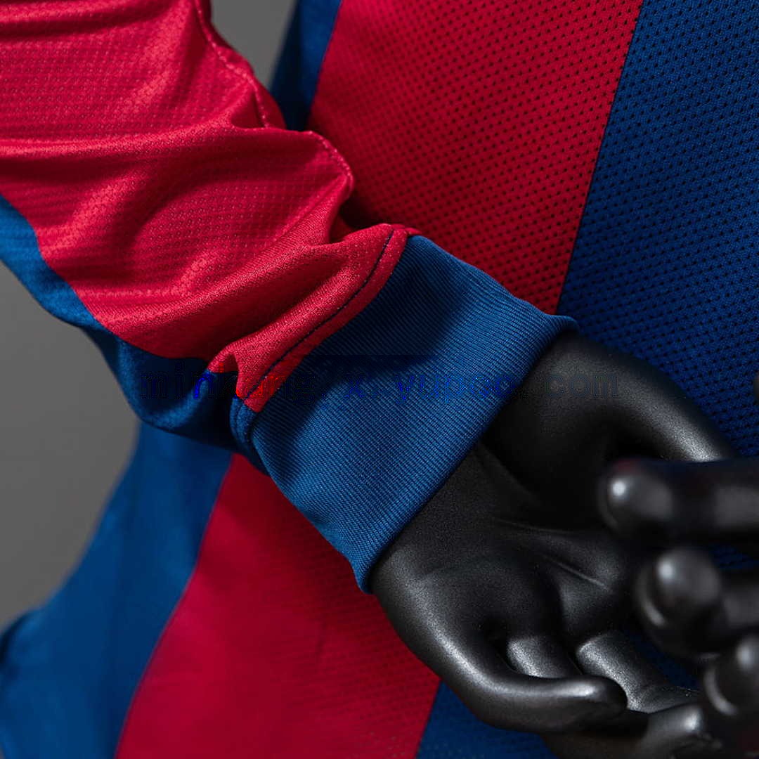 Barcelona 10_11 Home Long Sleeve Player Version Retro Jersey S-3XL 2