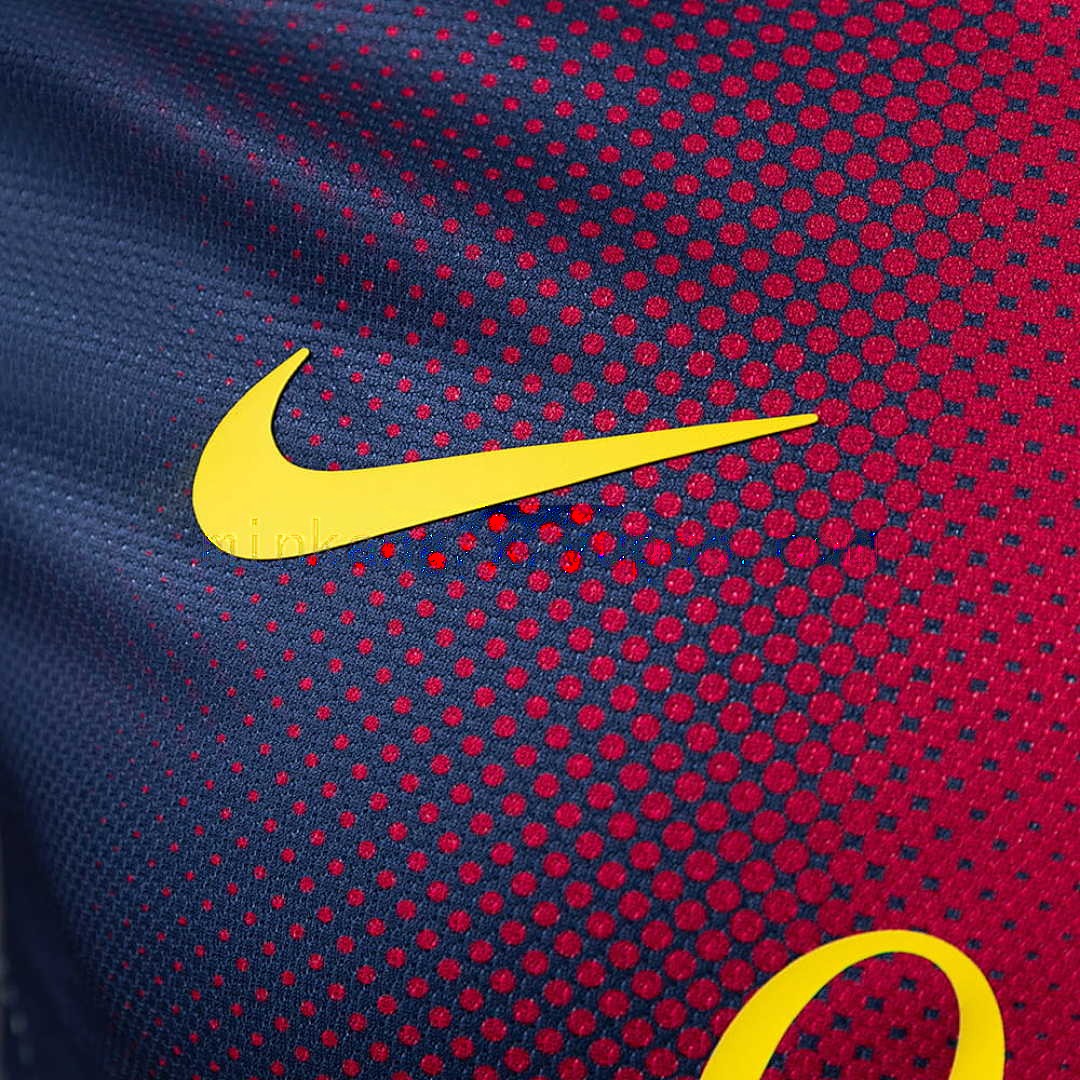 Barcelona 12_13 Home Long Sleeve Player Version Retro Jersey S-3XL 4