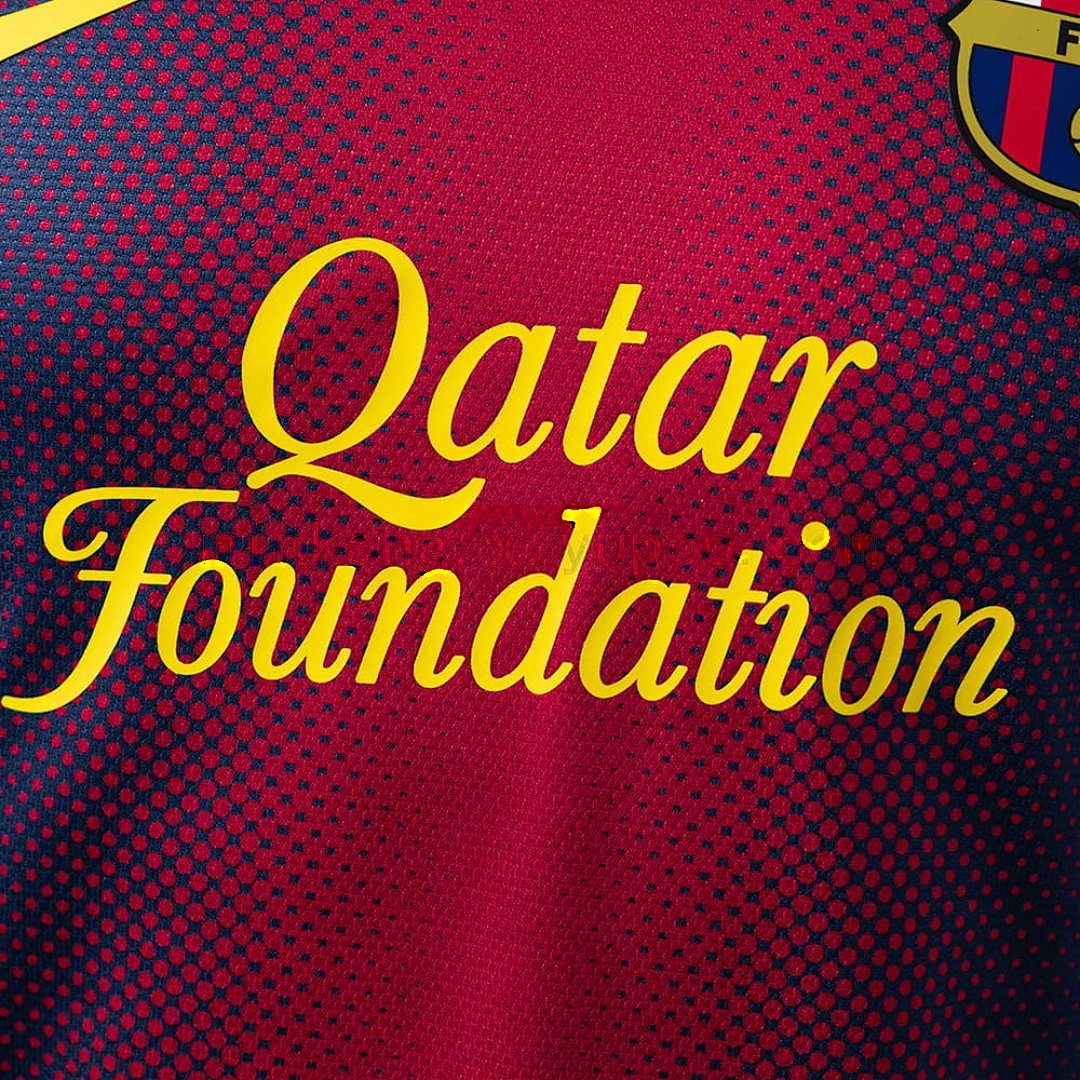 Barcelona 12_13 Home Long Sleeve Player Version Retro Jersey S-3XL 6