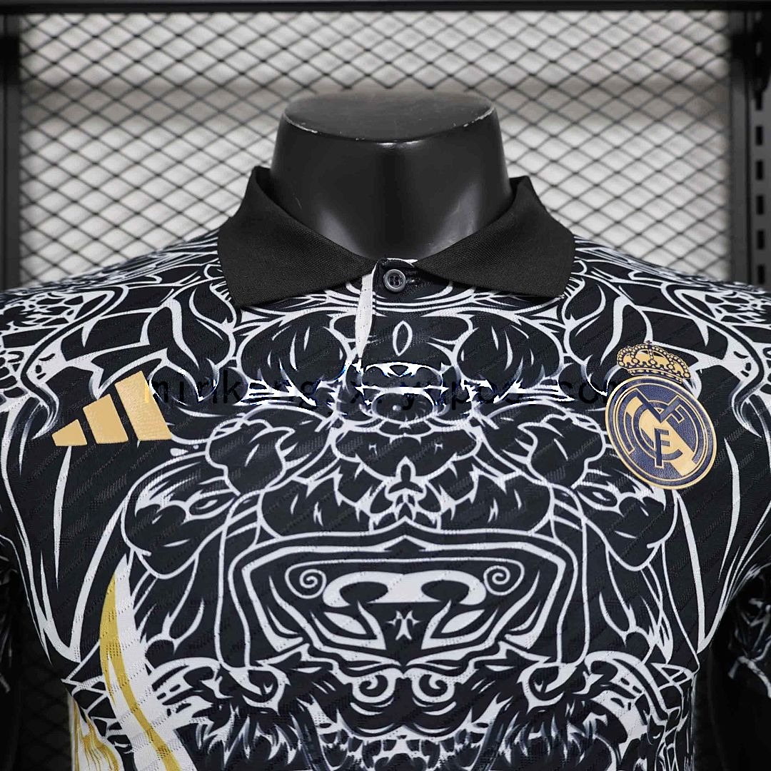 24-25 Real Madrid Black Dragon Special Edition Kit Player Version Shirt 4