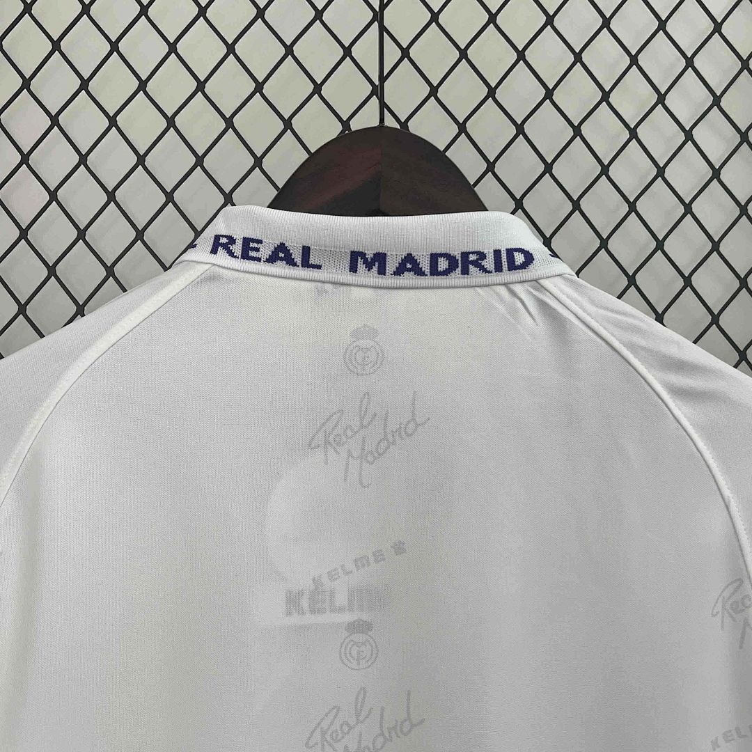 94-96 Real Madrid Home Retro Kit Long Sleeve Vintage Shirt 5