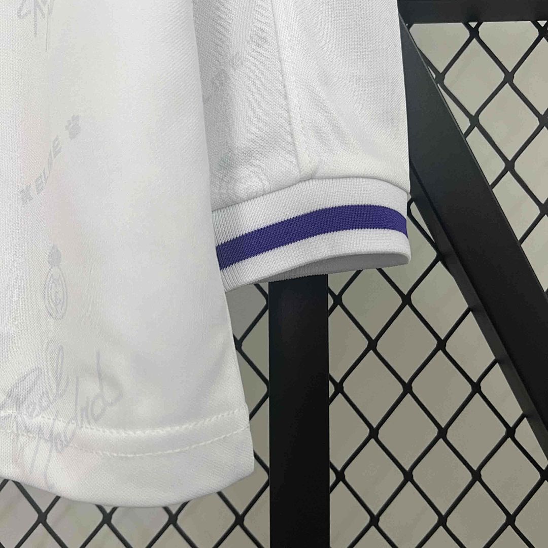 94-96 Real Madrid Home Retro Kit Long Sleeve Vintage Shirt 6