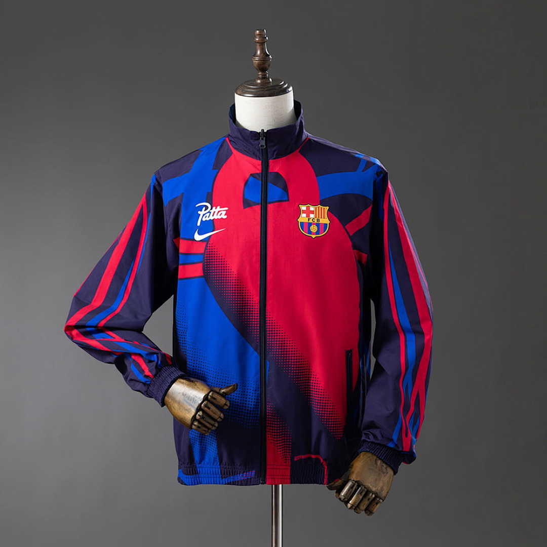 Barcelona Reversible Jacket Windbreaker - Red &amp; Navy S-XXL 3