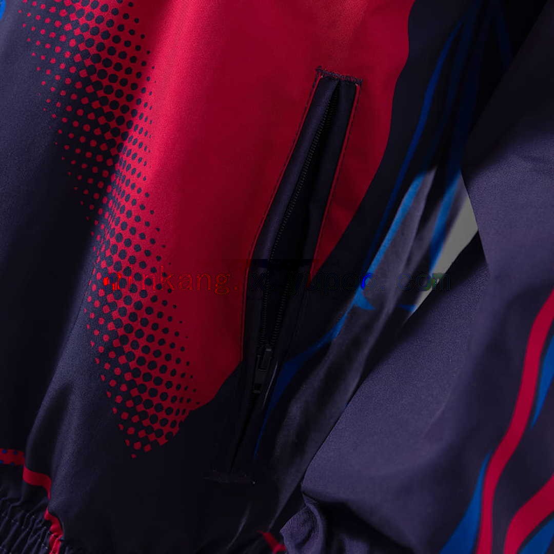 Barcelona Reversible Jacket Windbreaker - Red &amp; Navy S-XXL 5