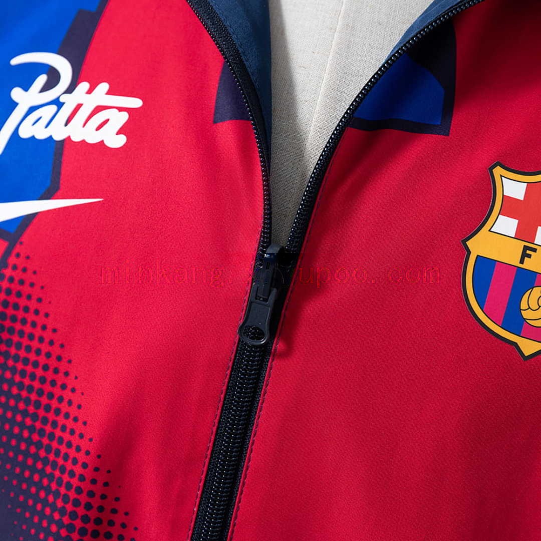 Barcelona Reversible Jacket Windbreaker - Red &amp; Navy S-XXL 7