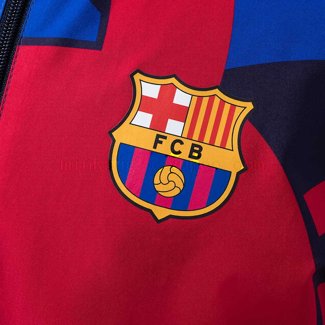 Barcelona Reversible Jacket Windbreaker - Red &amp; Navy S-XXL 9