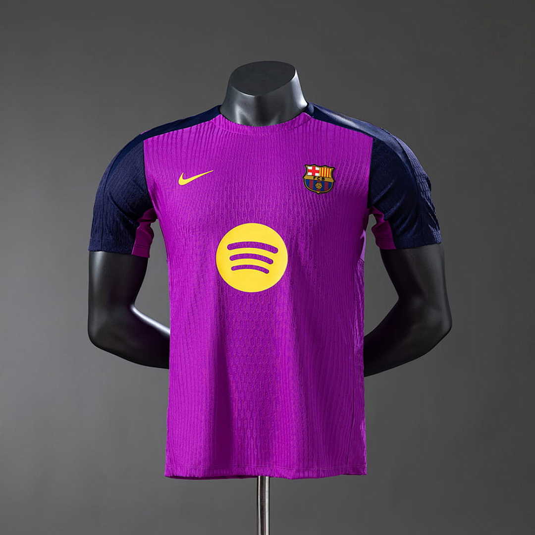 Barcelona 25_26 Pre-match training Player Version-Purple Jersey S-3XL