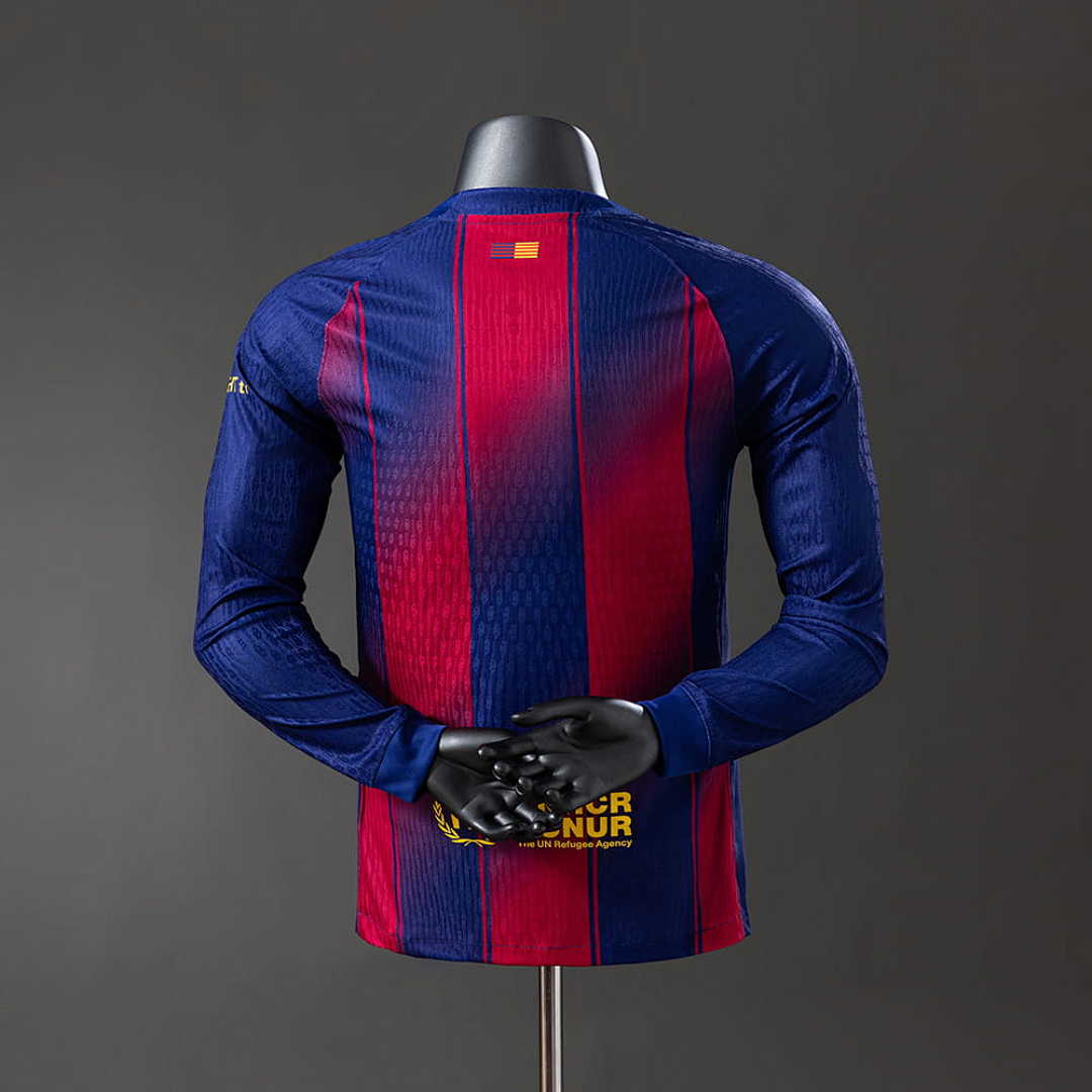 Barcelona 25_26 Home Long Sleeve Player Version Jersey S-3XL 8