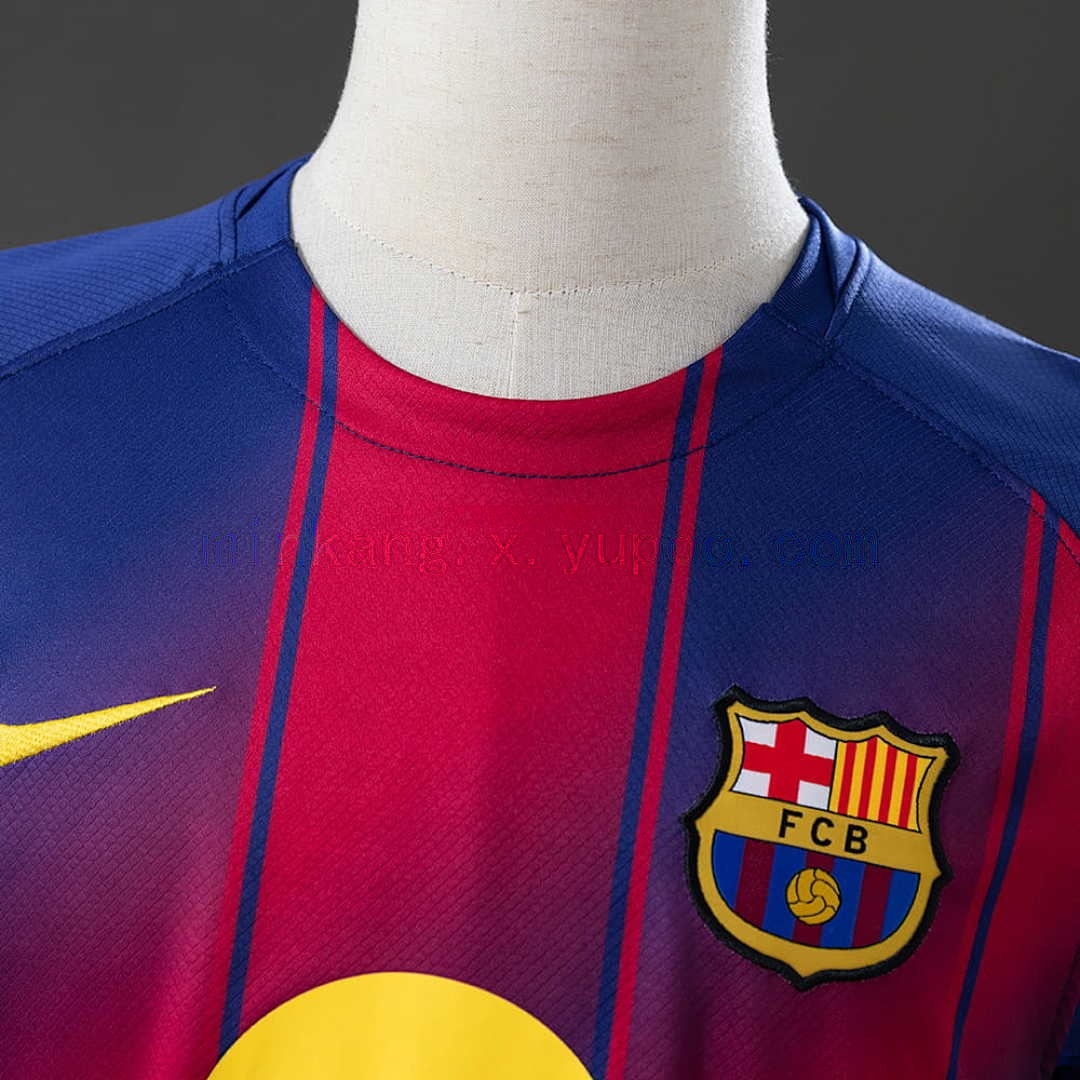 Barcelona 25_26 Home Long Sleeve Jersey S-4XL 7