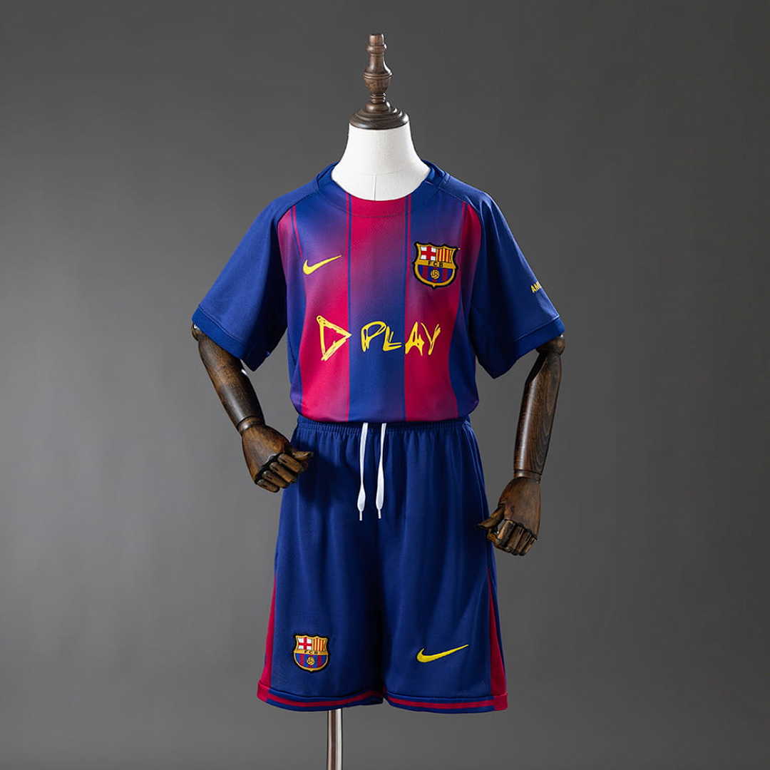 Barcelona 25_26 collaboration x DPLAY Kids Kit Jersey SIZE 16-28